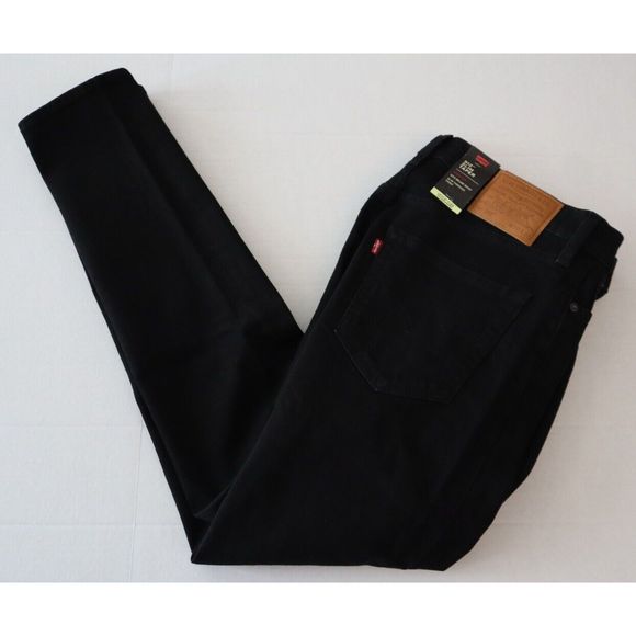 Levi's 512 Men's Sz 30 x 32 Black Premium Slim Taper Leg Denim Jeans - Picture 10 of 10